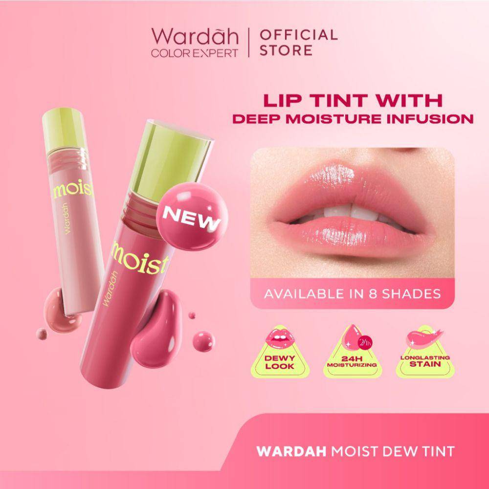 WARDAH Moist Dew Tint (shopee.co.id/Wardah Official Shop)