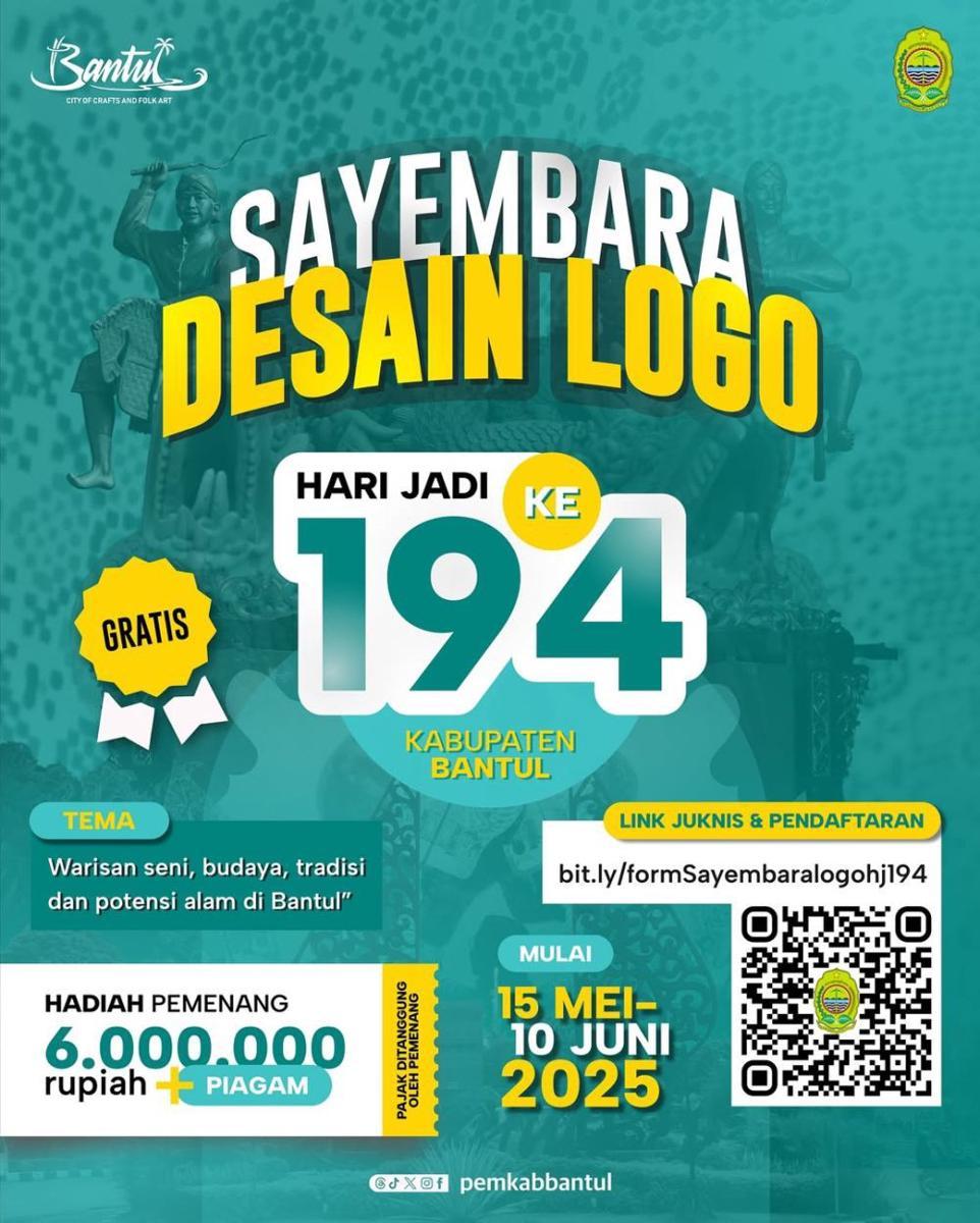 Sayembara desain logo HUT ke-194 Kabupaten Bantul.(Dok.Istimewa)