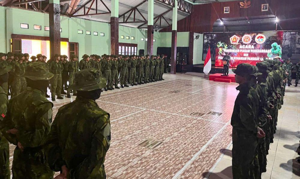 Pascaoperasi di Intan Jaya, Sejumlah Prajurit TNI Naik Pangkat
