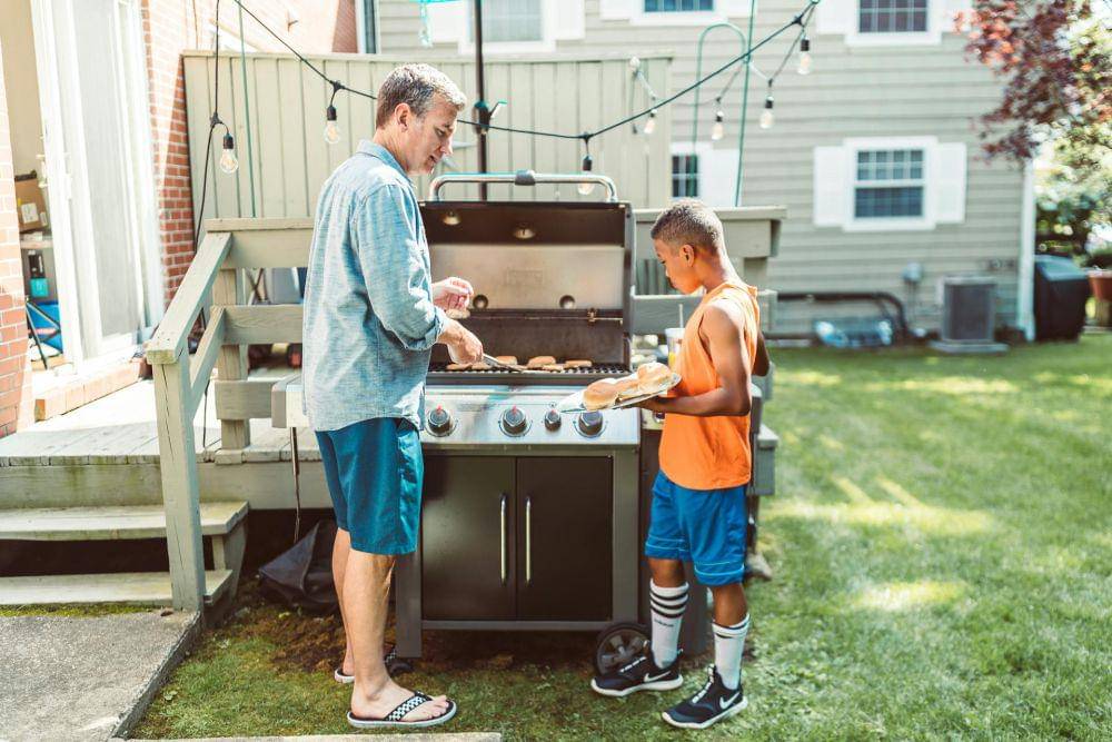 ilustrasi dapur outdoor 