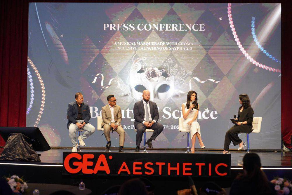 Suasana konferensi pers GEA Aesthetic dan Croma-Pharma (Dok.GEA Aesthetic)
