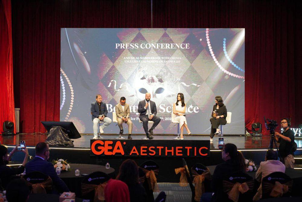 Suasana konferensi pers GEA Aesthetic dan Croma-Pharma (Dok.GEA Aesthetic)