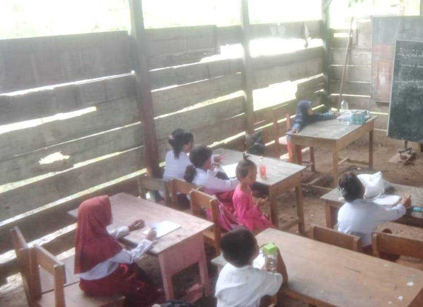 Sekolah Dasar (SD) di Kabupaten Wajo disebut mirip kandang ternak karena fasilitas bangunan yang dinilai tidak layak/Istimewa