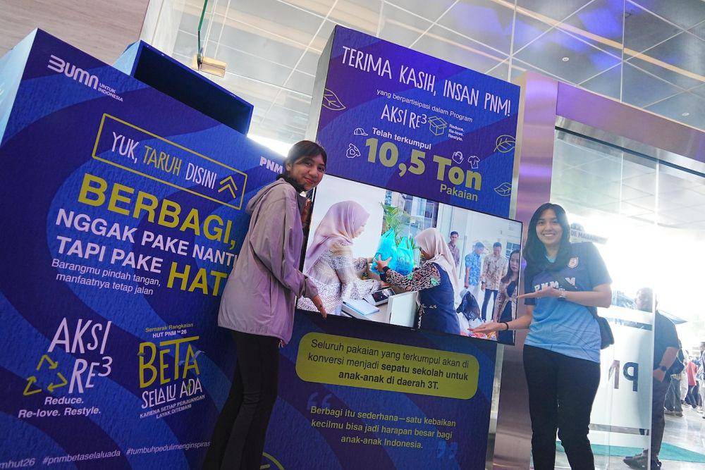 Aksi RE3 Karyawan PNM, Perangi Gaya Hidup Fast Moving Fashion