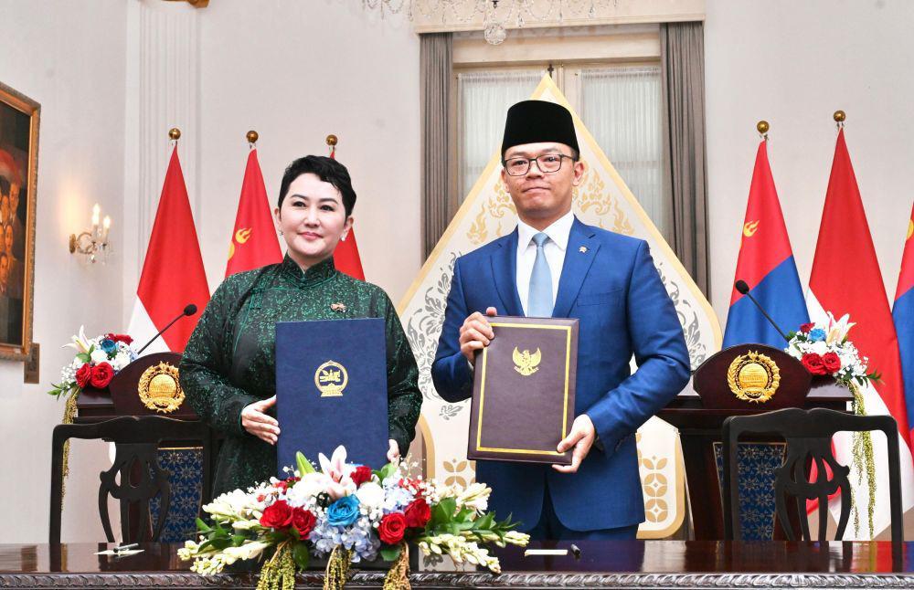 RI-Mongolia Tanda Tangani MoU Konsultasi Politik