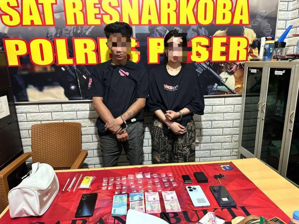 36 Paket Sabu di Tangan, Sepasang Kekasih Digulung Polisi Paser