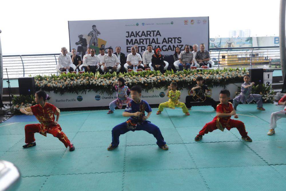 Cabor Wushu, pencak silat, hingga muayt thai memanfaatkan event Jakarta Martial Arts Extravaganza pada awal Mei 2025. (Dok. Istimewa)