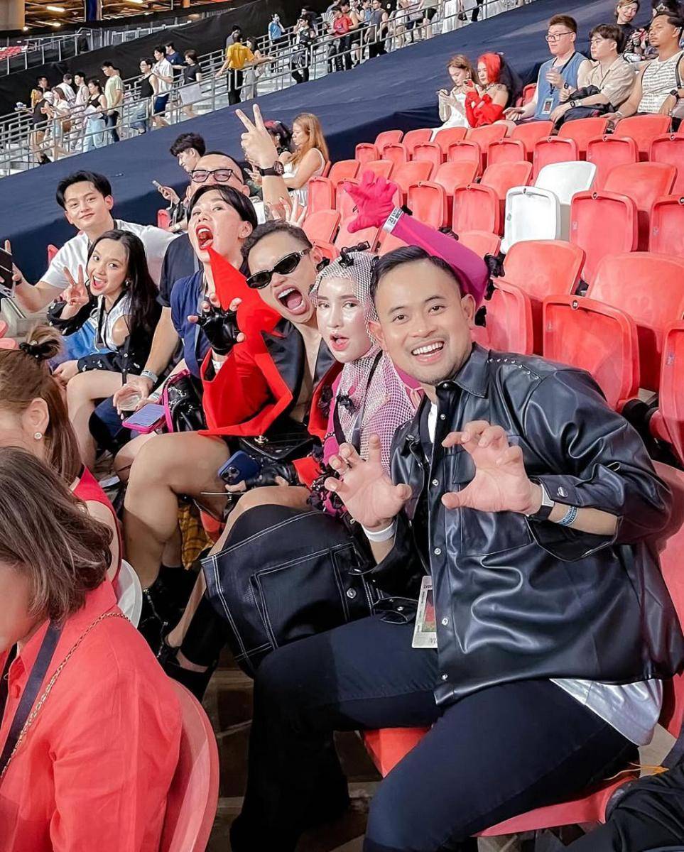 Lyodra dan geng nonton konser Lady Gaga di Singapura (instagram.com/wanda_haraa)