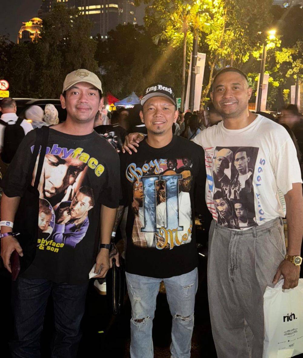 artis nonton konser Boyz II Men dan Kahitna (instagram.com/rayenpono)