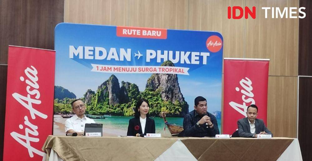 Konprensi pers penerbangan AirAsia rute baru Medan - Phuket (IDN Times/Indah Permata Sari)