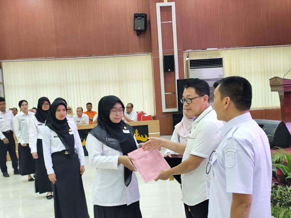 Pelantikan ASN Baru Pemkot Bandar Lampung. (IDN Times/Muhaimink