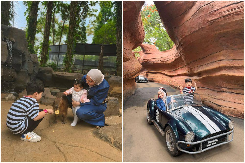 10 Potret Zaskia Sungkar dan Anak-anak Liburan ke Enchanting Valley