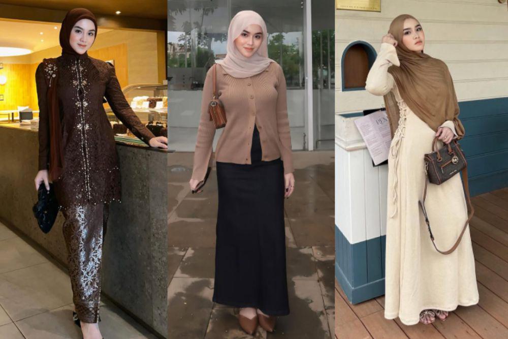 8 Inspirasi Outfit Earthy ala Susi Putri, Kasual hingga Formal!