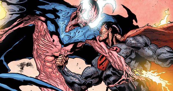 Cosmic Armor Superman vs Mandrakk - Final Crisis: Superman Beyond