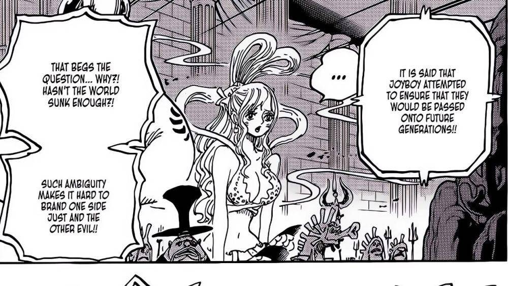 Vegapunk mengatakan bahwa Joy Boy ingin mewariskan Senjata Kuno. (dok. Shueisha/One Piece)