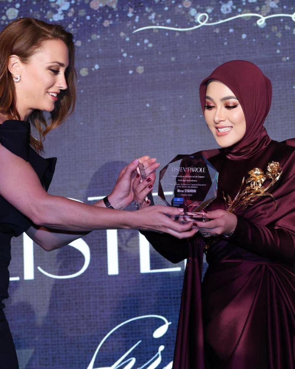 Syahrini dapat penghargaan di Cannes 2025 (instagram.com/aldiphotoofficial)