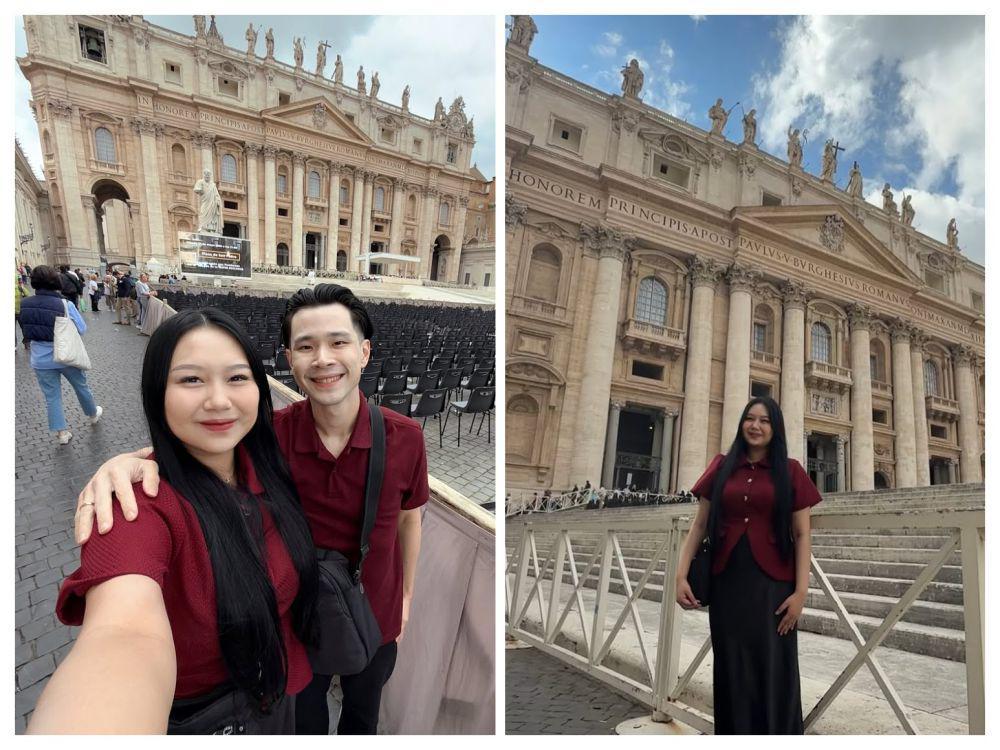 10 Potret Jess No Limit dan Sisca Kohl Misa di Saint Peter's Basilica