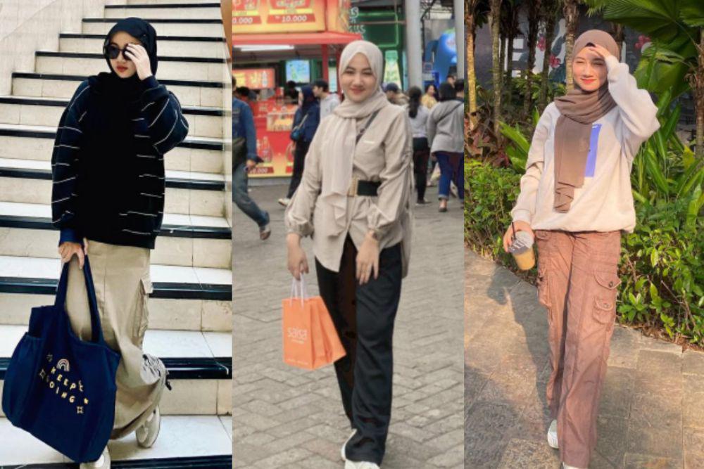 7 Inspirasi Outfit Hangout ala Salwa Azis, Casual Look!