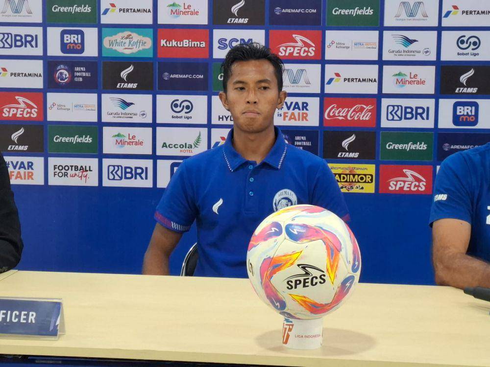 Pemain Arema FC, Shulton Fajar. (IDN Times/Rizal Adhi Pratama)