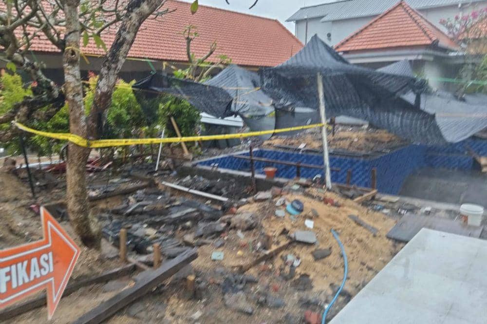 Lokasi kejadian korban tertimpa tembok dan meninggal dunia (Dok.IDN Times/Polresta Denpasar)