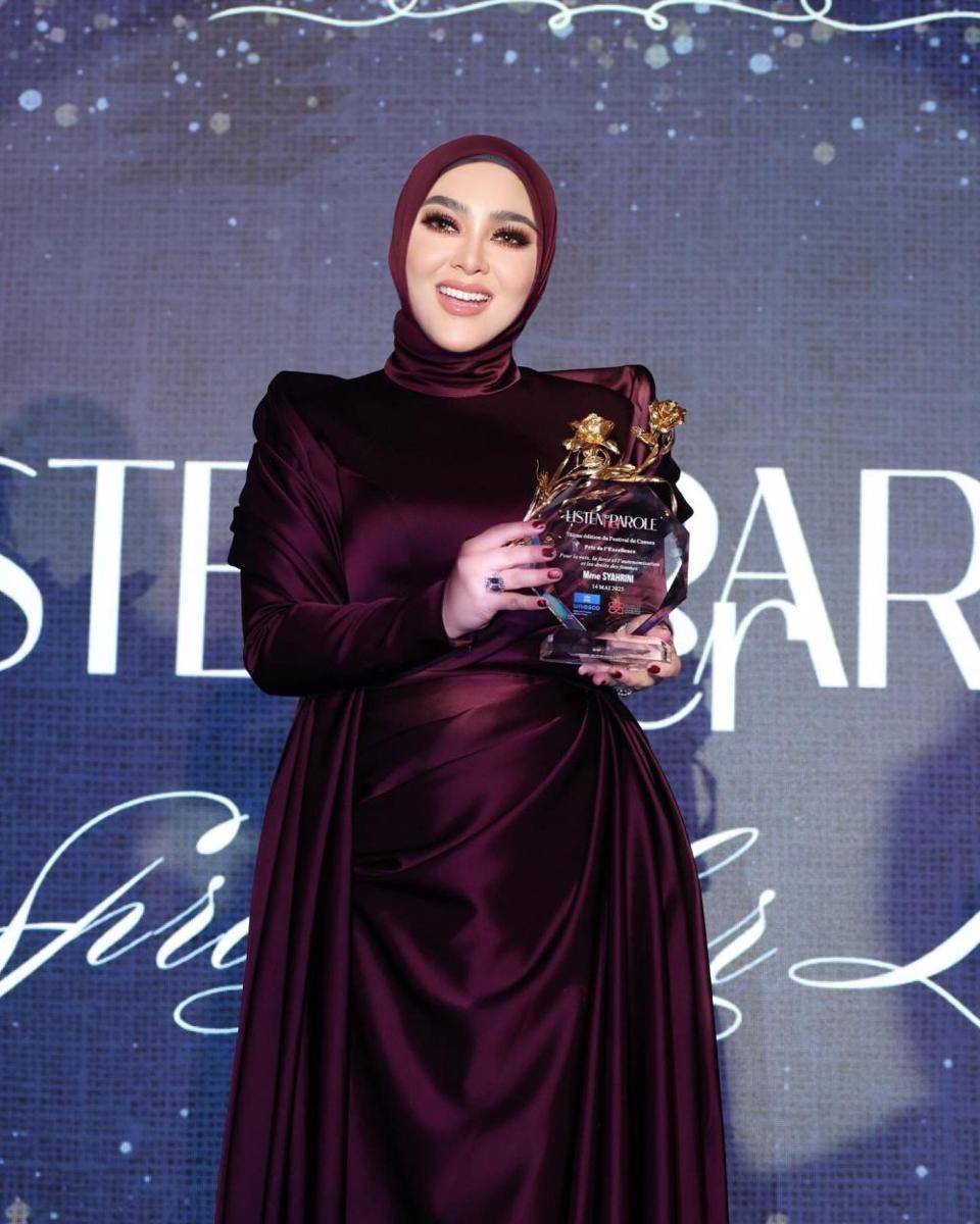 Syahrini dapat penghargaan di Cannes 2025 (instagram.com/aldiphotoofficial)