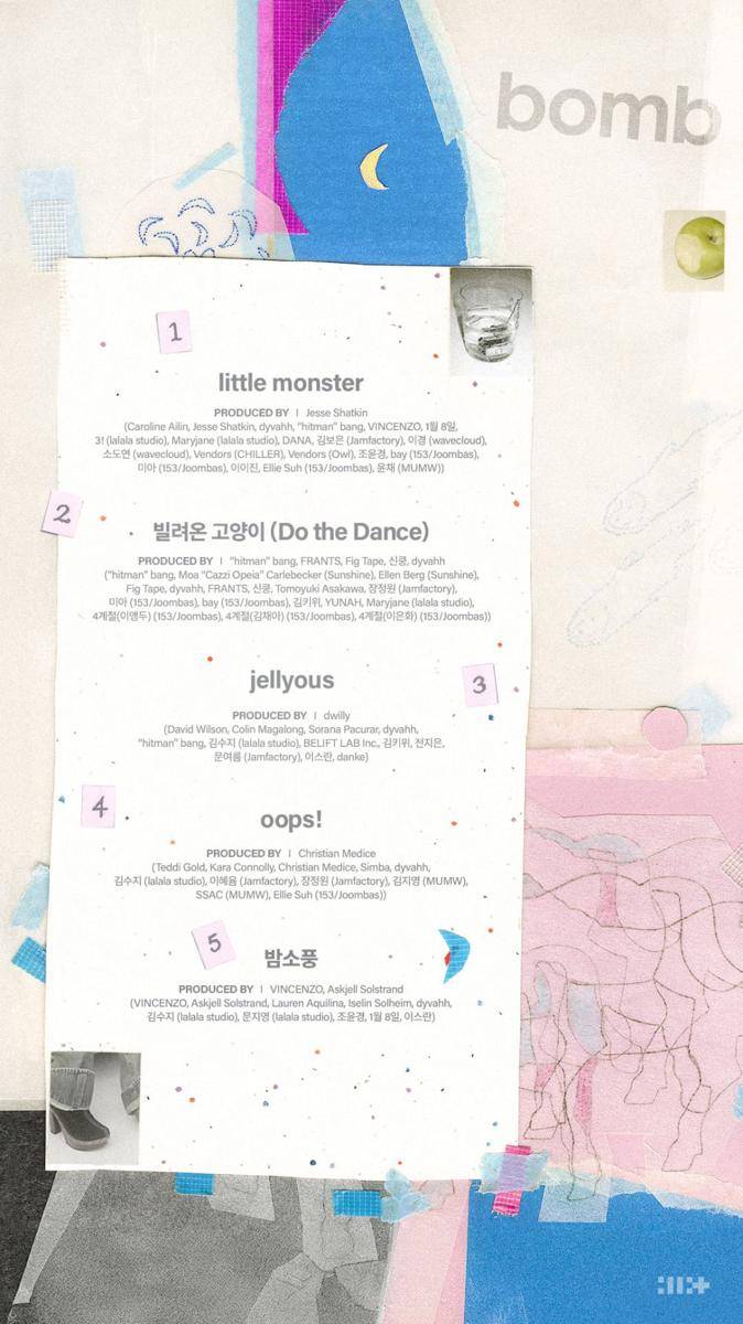 tracklist ILLIT 3rd Mini Album BOMB (instagram.com/illit_official)