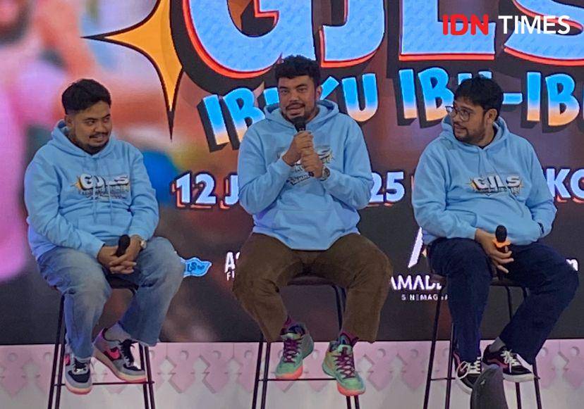 press conference peluncuran poster dan trailer film GJLS: Ibuku Ibu-Ibu di Kota Kasablanka, Jakarta, Jumat (23/5/2025) (dok. IDN Times/Rani Asnurida)