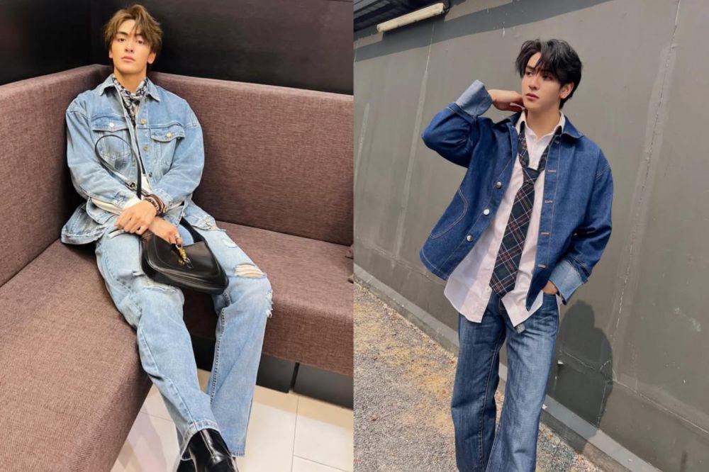 7 Ide Outfit Denim on Denim ala Aktor Joong Archen, Polished Rugged!