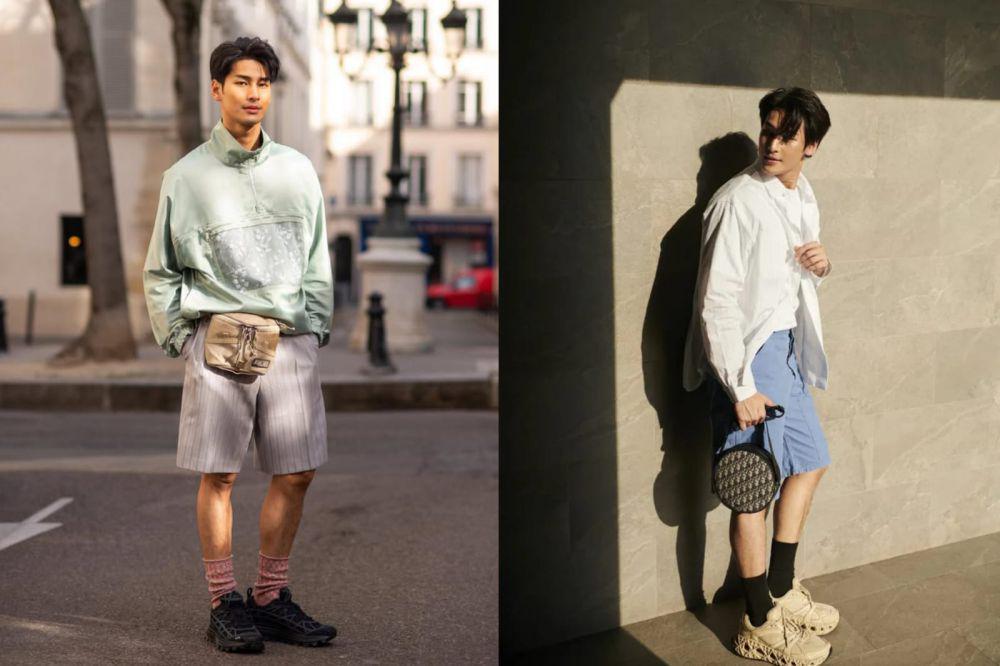 7 Inspirasi Styling Short Pants ala Aktor Apo Nattawin, Easy Elegance!