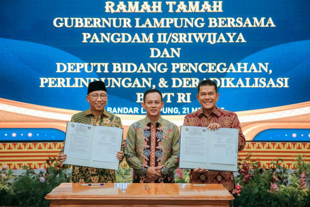 Pemprov Lampung Hibah Lahan 95 Hektare untuk Pembangunan Kodam Baru