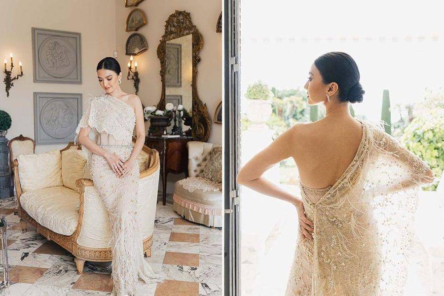 dress backless artis (instagram.com/ralineshah)