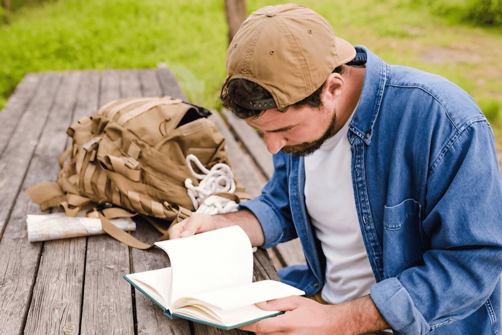 ilustrasi pria membaca buku (freepik.com/freepik)
