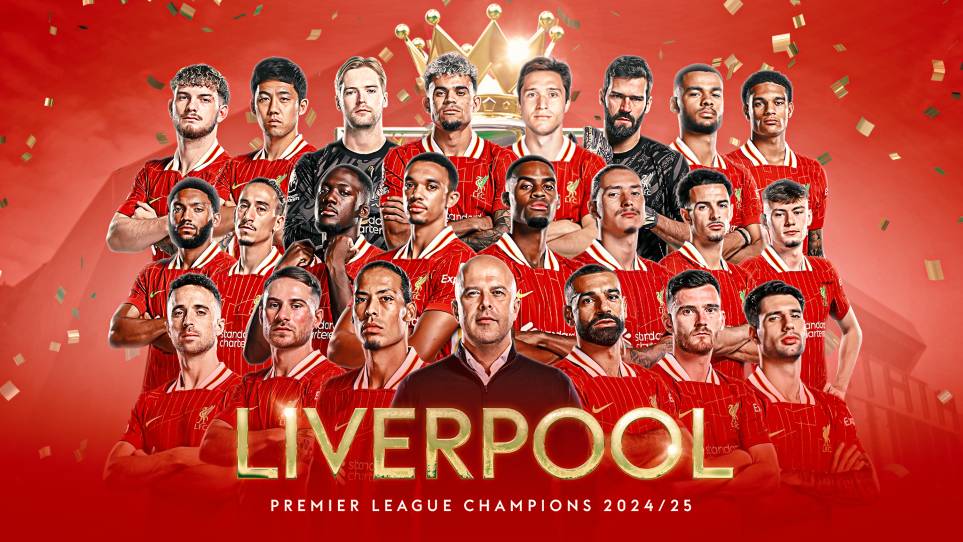 Liverpool juara Premier League musim 2024/2025. (skysports.com)