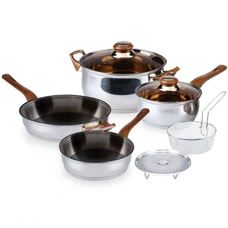 Oxone OX911 Panci Stainless Steel 8 Set (shopee.co.id/Oxone Official Shop)