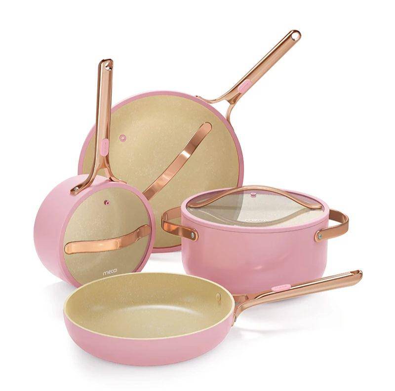 Mecoo Most Aesthetic Premium Non-Stick Cookware Set 7 (shopee.co.id/Mecoo Official Shop)