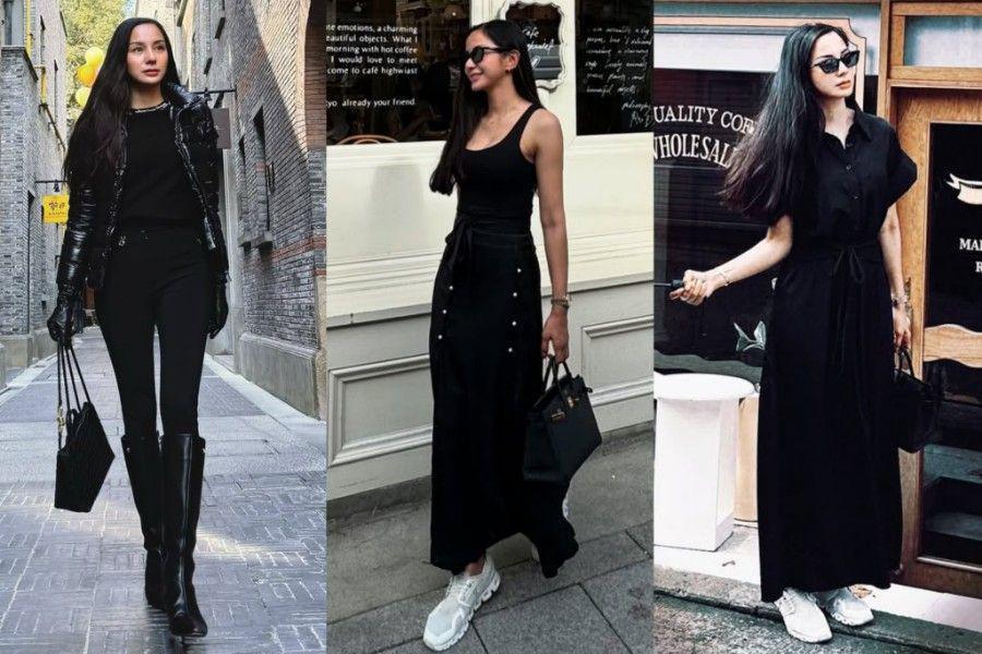 7 OOTD Liburan ala Kirana Larasati, Didominasi Outfit Hitam