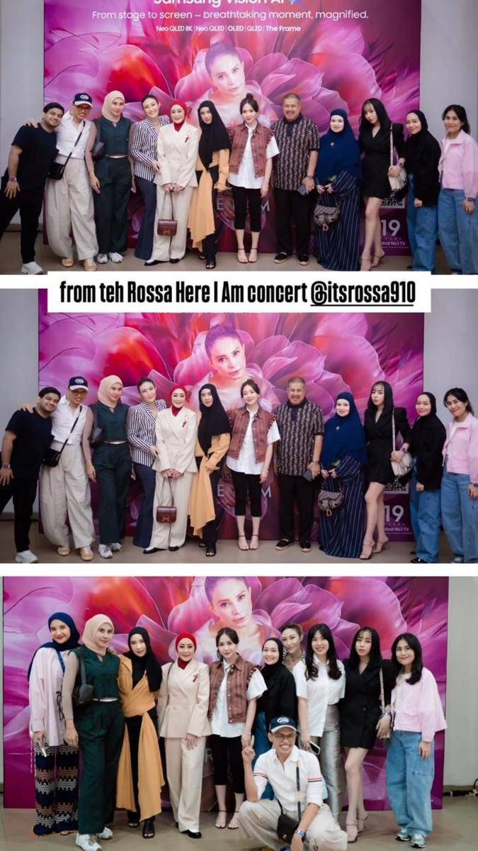 artis nonton konser Rossa (Instagram.com/mrsayudewi)