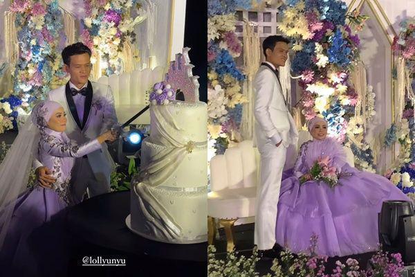 7 Potret Resepsi Pernikahan Lolly Unyu dan Robi, Digelar Meriah!