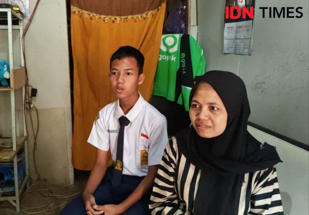 Calon siswa Sekolah Rakyat dari Bandar Lampung, Riski Mubarok. (IDN Times/Tama Yudha Wiguna).