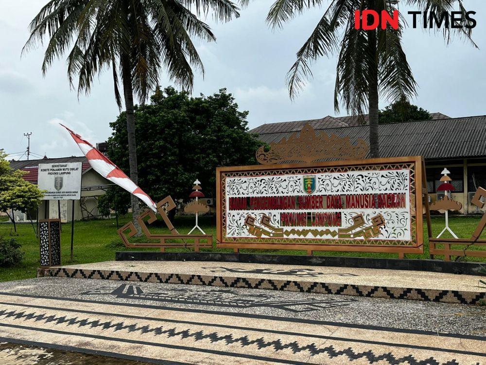 Penampakan calon lingkungan Sekolah Rakyat di gedung BPSDM Provinsi Lampung. (IDN Times/Tama Yudha Wiguna).