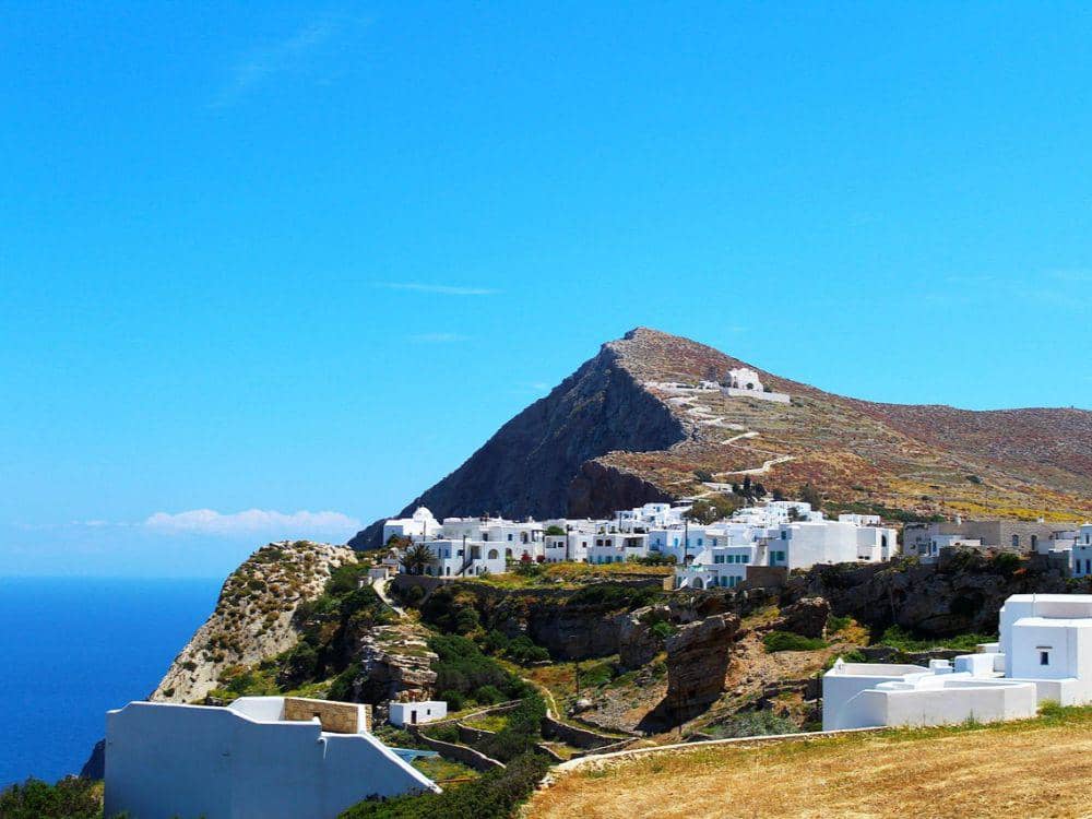 potret Pulau Folegandros, Yunani