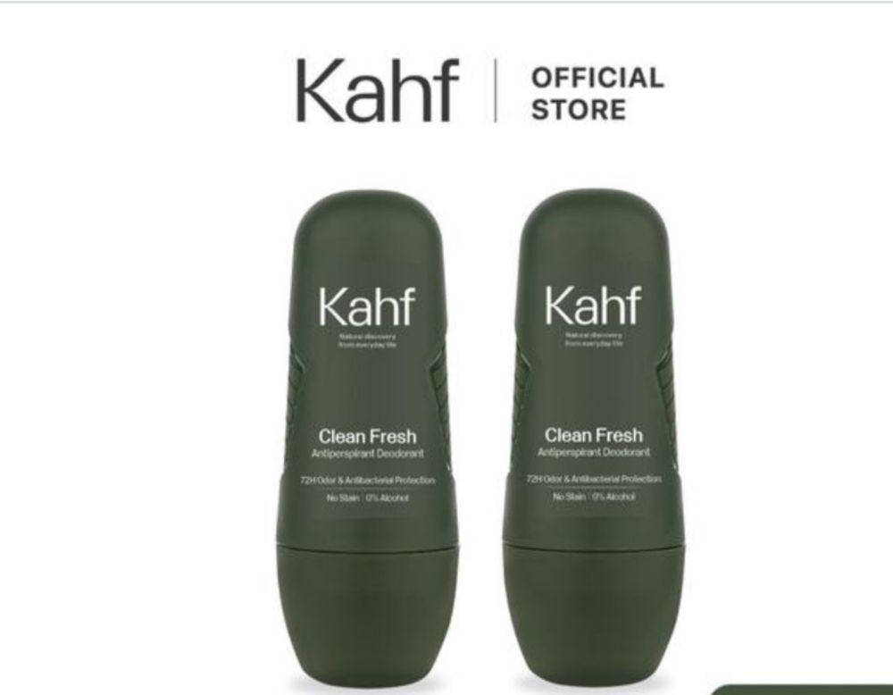 Kahf Clean Fresh Antiperspirant Deodorant Roll On (www.tokopedia.com/kahfofficial)