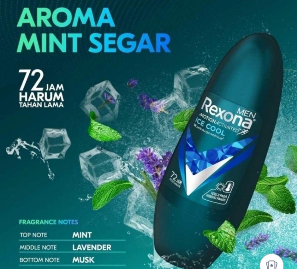 Rexona Men Roll On Deodorant Ice Cool 45 ml (www.tokopedia.com/unilever)