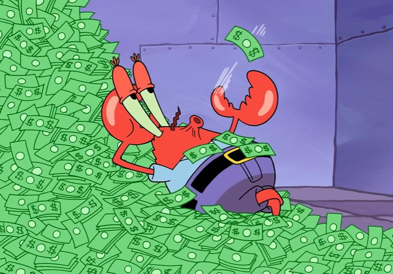 Kenapa Tuan Krabs Suka Uang? Ini Alasannya!