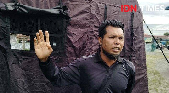 Ayub selaku Kepala Dusun III A Desa Amplas (IDN Times/Eko Agus Herianto)
