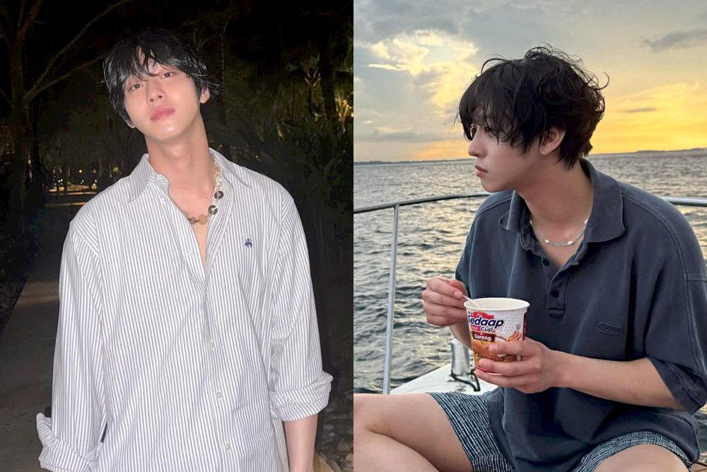 9 Potret Liburan Ahn Hyo Seop di Bali, Makan Mie With The View!