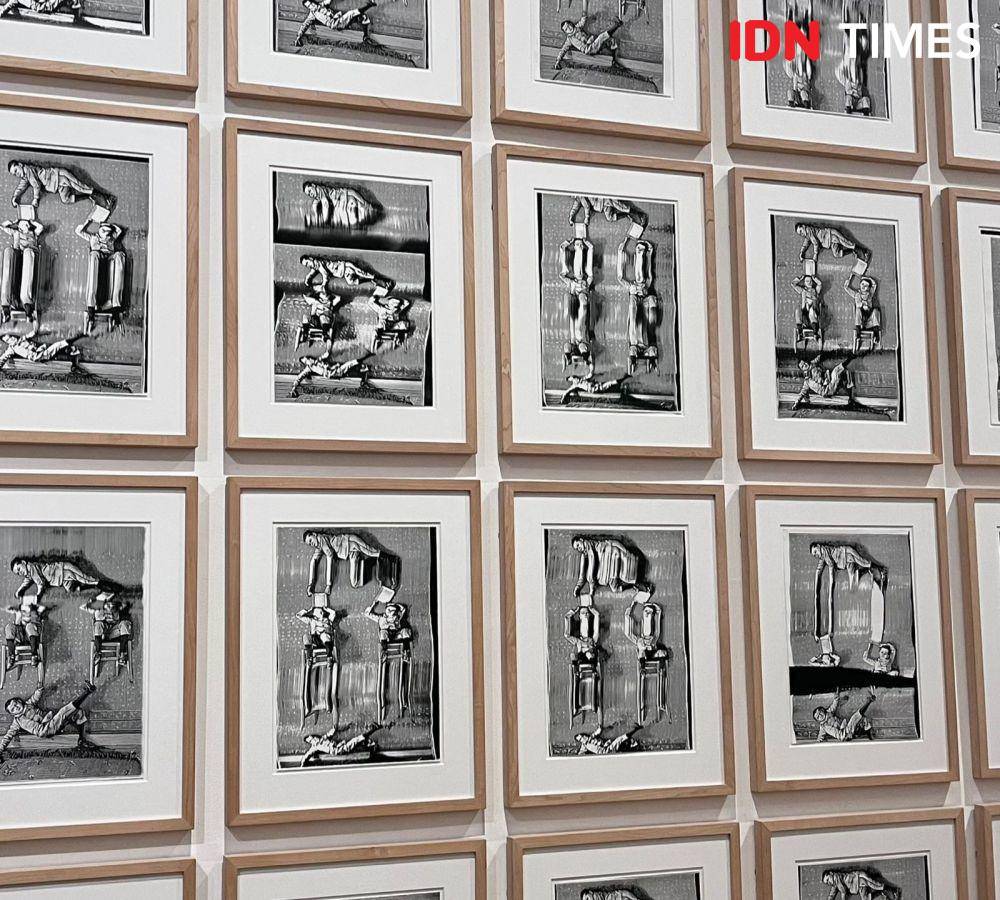 Preview Pointing to the Synchronous Windows dan GORENGAN Bureau pada Kamis (22/5/2025) di Museum MACAN, AKR Tower, Jakarta Barat (IDN Times/Nisa Zarawaki)