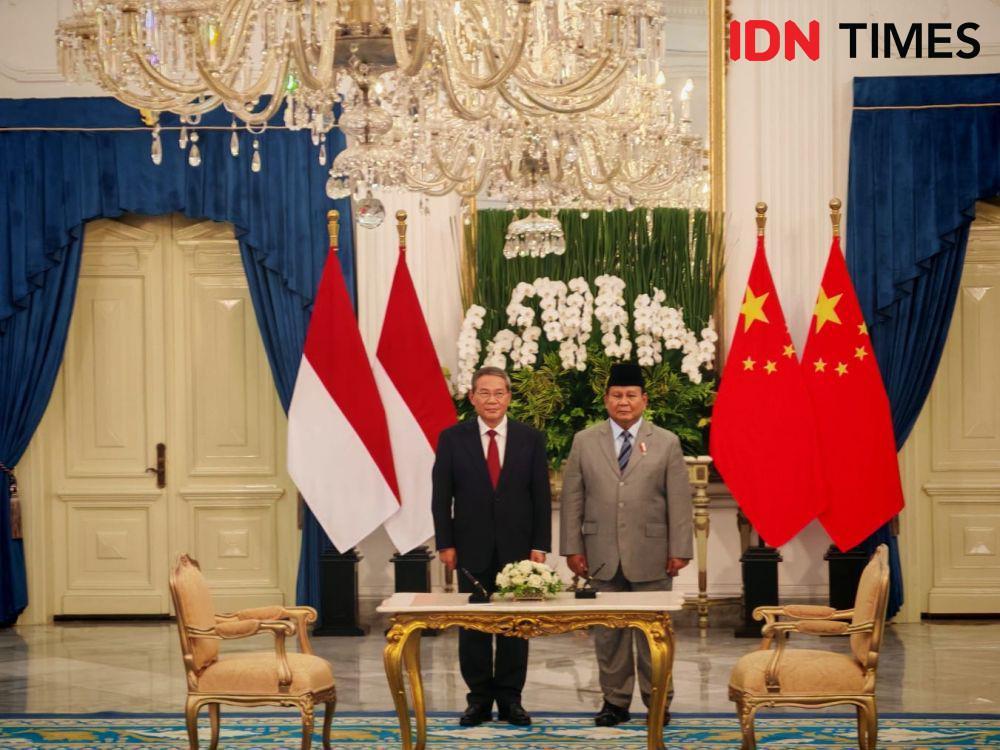 Prabowo Didampingi Didit Jamu Makan Siang PM China di Istana Negara