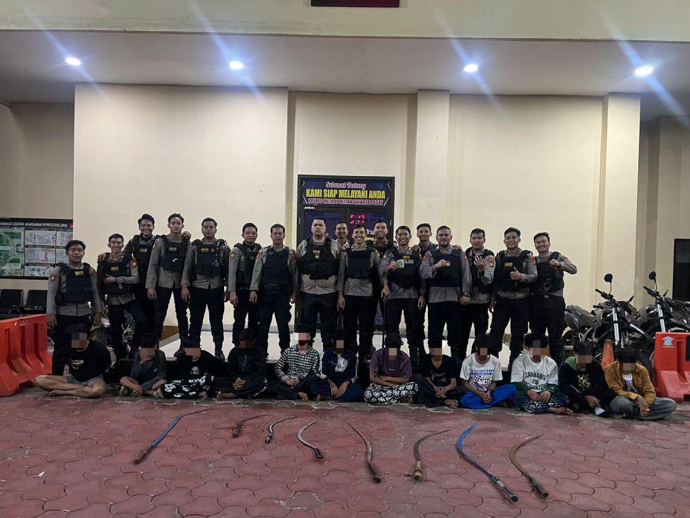 Polisi Tangkap 12 Orang Diduga Bakal Tawuran di Hayam Wuruk Jakpus