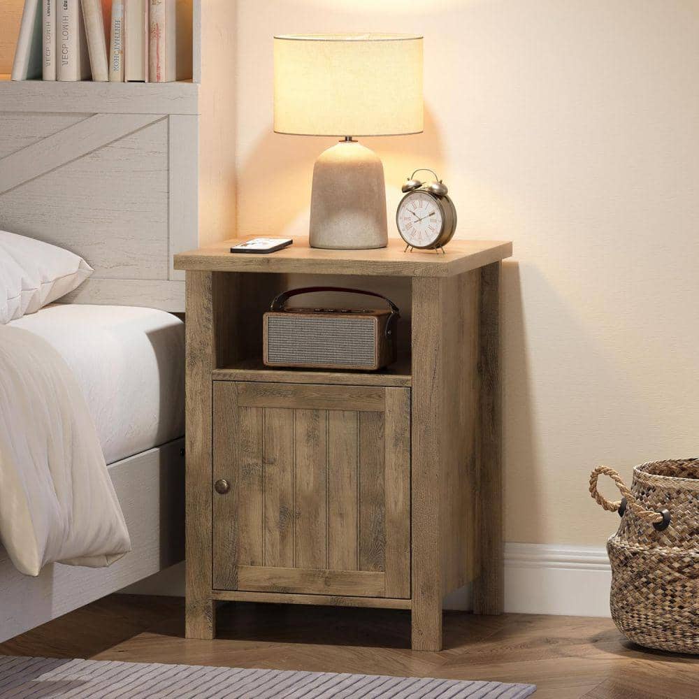 ilustrasi nakas rustic dengan finishing kasar (amazon.com/ChooChoo Furniture)